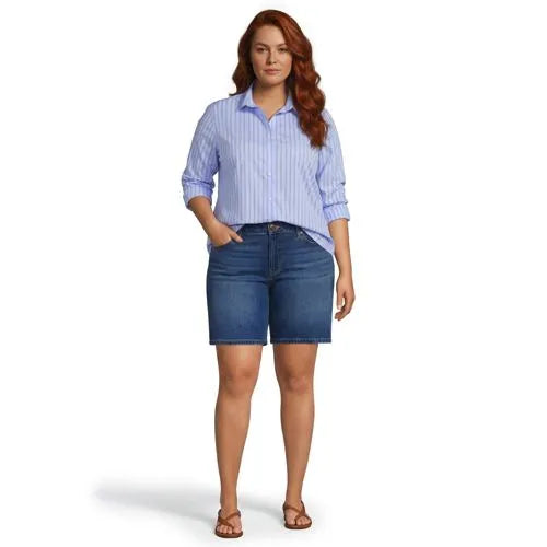 No Iron Button Front Shirt