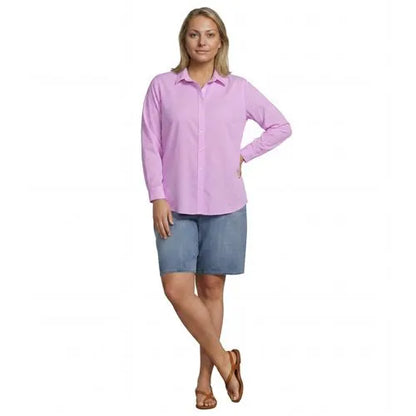 No Iron Button Front Shirt