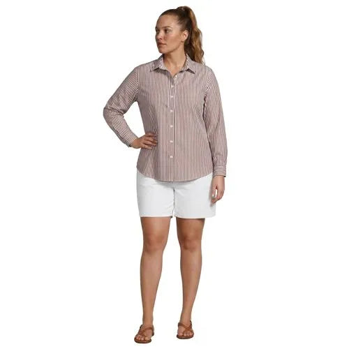 No Iron Button Front Shirt