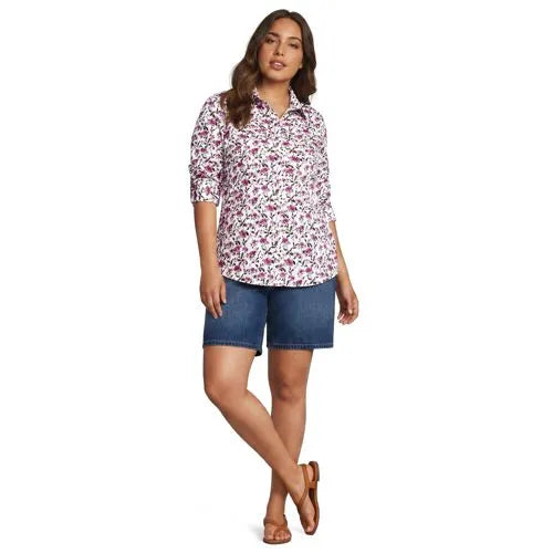 No Iron Button Front Shirt