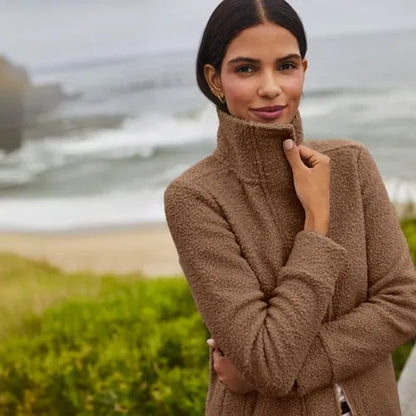 Boucle Fleece Coat