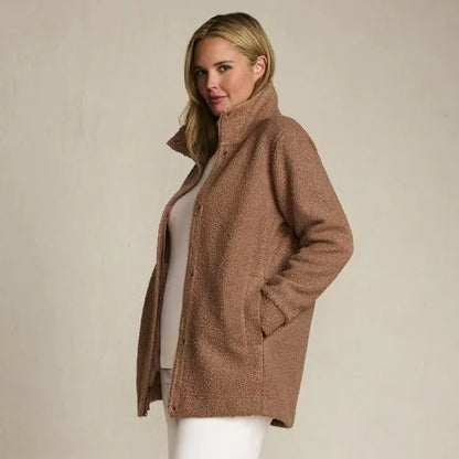 Boucle Fleece Coat