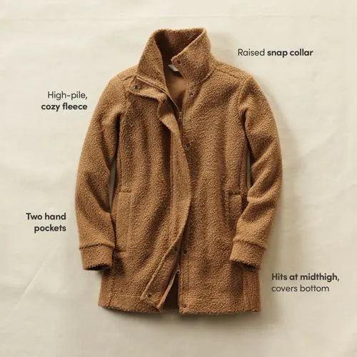 Boucle Fleece Coat