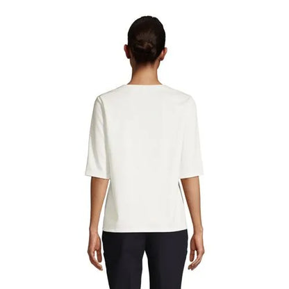 Women's Lapped Shoulder Knit Top