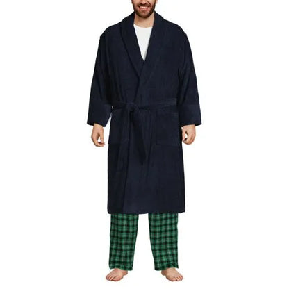 Men's Calf Length Turkish Terry Robe