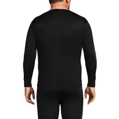Men's Silk Long Underwear Crew Neck