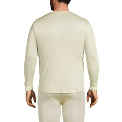 Men's Silk Long Underwear Crew Neck