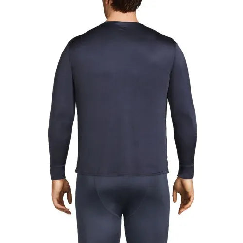 Men's Silk Long Underwear Crew Neck