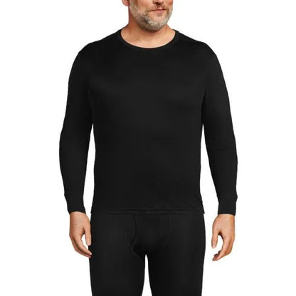 Men's Silk Long Underwear Crew Neck