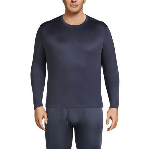 Men's Silk Long Underwear Crew Neck