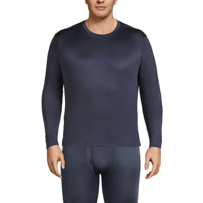 Men's Silk Long Underwear Crew Neck