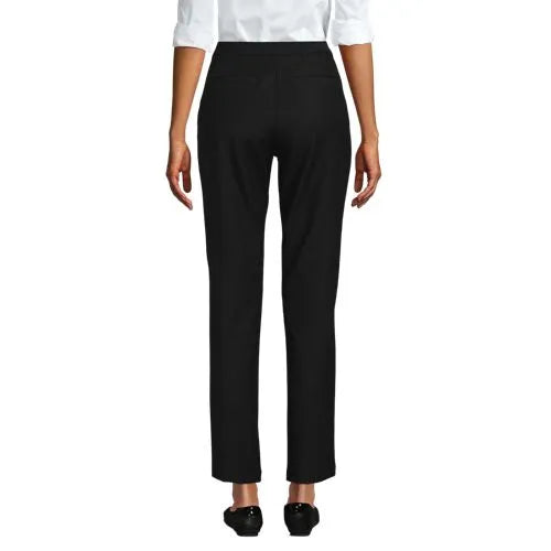 Women's High Rise Bi Stretch Pintuck Pencil Ankle Pants