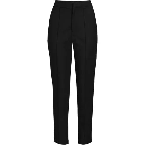 Women's High Rise Bi Stretch Pintuck Pencil Ankle Pants