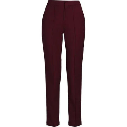 Women's High Rise Bi Stretch Pintuck Pencil Ankle Pants