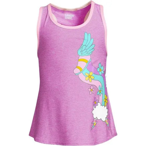 Girls Gathered Back Active Performance Tank