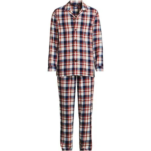 Men's Big Flannel Pajama Set