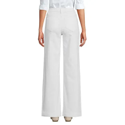 High Rise Wide Leg Denim Jeans