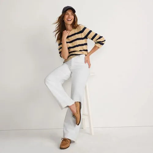 High Rise Wide Leg Denim Jeans