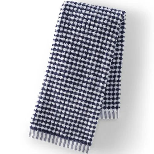 Quick-Dry Cotton Textured Gingham Bath Towel