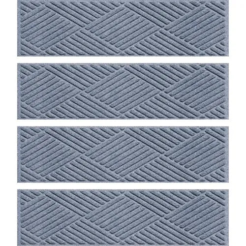 Matterly 8.5" x 30" Diamonds Waterhog® Stair Treads - Set of 4