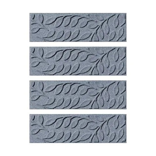 Matterly 8.5" x 30" Brittany Leaf Waterhog® Stair Treads - Set of 4