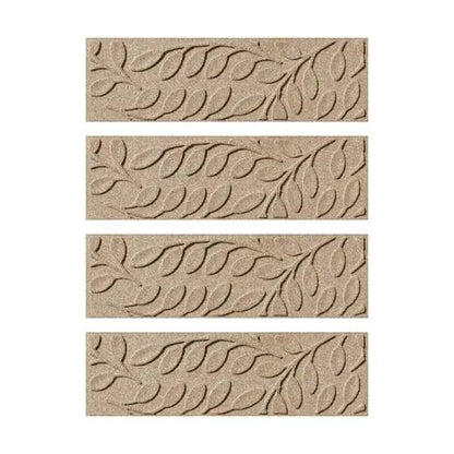 Matterly 8.5" x 30" Brittany Leaf Waterhog® Stair Treads - Set of 4