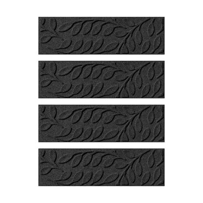 Matterly 8.5" x 30" Brittany Leaf Waterhog® Stair Treads - Set of 4