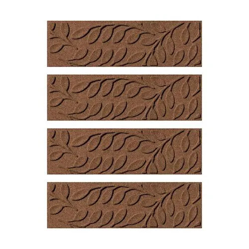 Matterly 8.5" x 30" Brittany Leaf Waterhog® Stair Treads - Set of 4