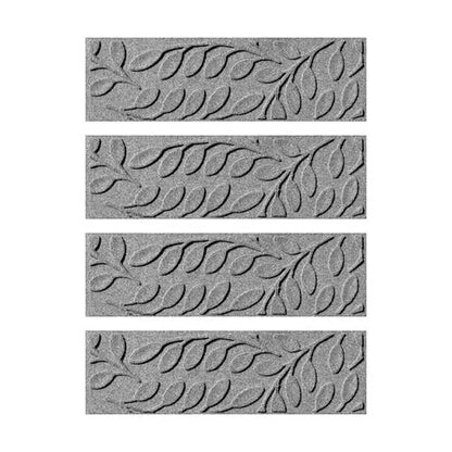 Matterly 8.5" x 30" Brittany Leaf Waterhog® Stair Treads - Set of 4