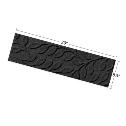 Matterly 8.5" x 30" Brittany Leaf Waterhog® Stair Treads - Set of 4
