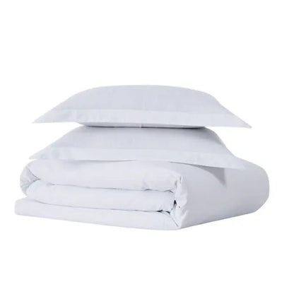 Cannon Solid Cotton Percale Duvet Cover Set