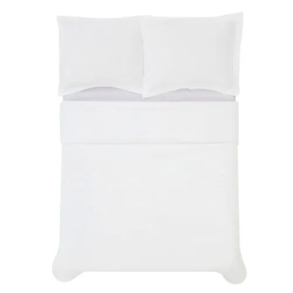 Cannon Solid Cotton Percale Duvet Cover Set