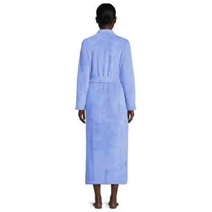 Women's Cozy Plush Long Wrap Robe