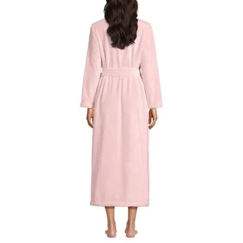 Women's Cozy Plush Long Wrap Robe