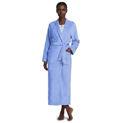 Women's Cozy Plush Long Wrap Robe