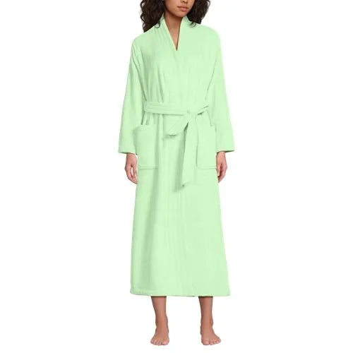 Women's Cozy Plush Long Wrap Robe