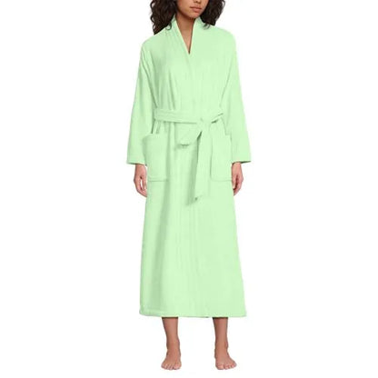 Women's Cozy Plush Long Wrap Robe