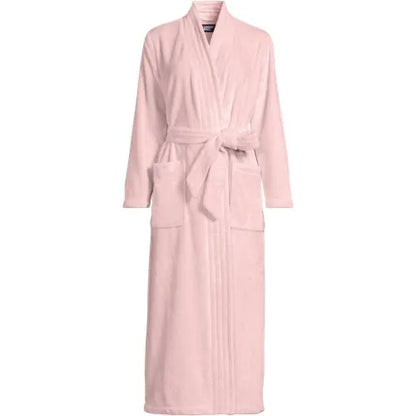 Women's Cozy Plush Long Wrap Robe