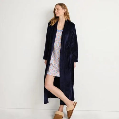 Women's Cozy Plush Long Wrap Robe