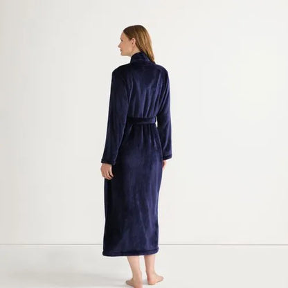 Women's Cozy Plush Long Wrap Robe