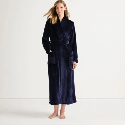 Women's Cozy Plush Long Wrap Robe