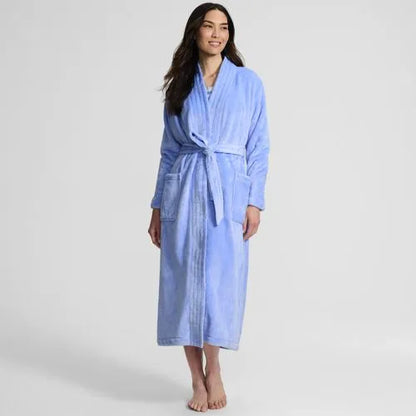 Women's Cozy Plush Long Wrap Robe