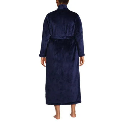 Women's Cozy Plush Long Wrap Robe