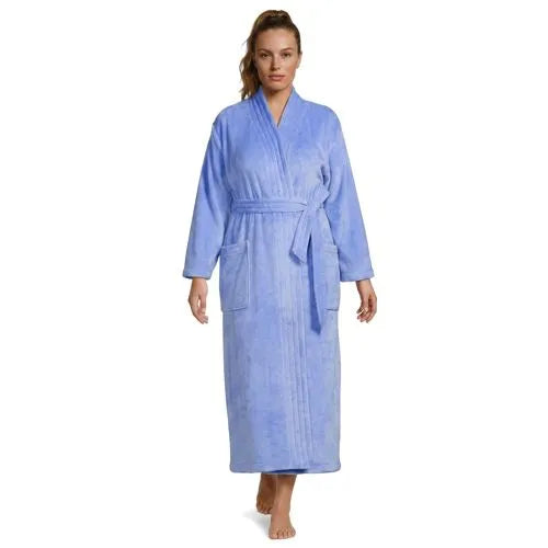 Women's Cozy Plush Long Wrap Robe