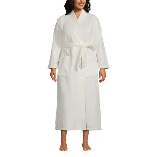 Women's Cozy Plush Long Wrap Robe