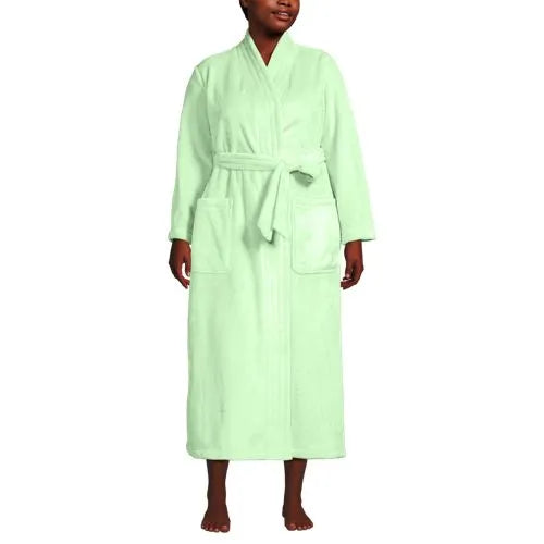 Women's Cozy Plush Long Wrap Robe