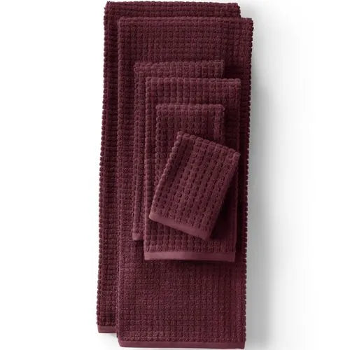 Cotton Waffle Towel 6-Piece Set