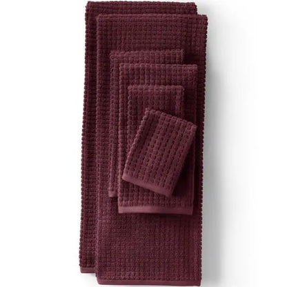 Cotton Waffle Towel 6-Piece Set