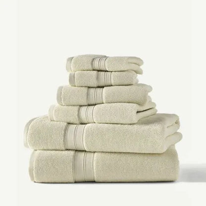Blue Loom Liam Bleach Friendly Cotton 6 Piece Bath Towel Set