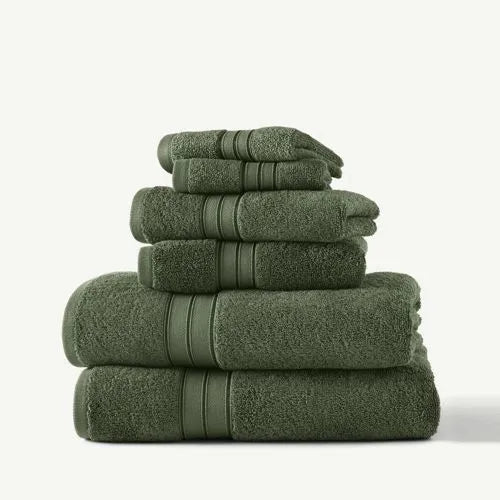 Blue Loom Liam Bleach Friendly Cotton 6 Piece Bath Towel Set